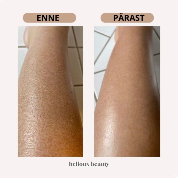 Helioux exfoliating glove kahepoolne unikaalne koorimiskinnas