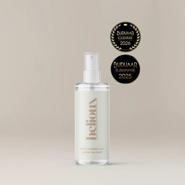 isepruunistav näosprei,niisutav näosprei,Buduaar ilulemmik 2025,särav jume,helioux näosprei,isepruunistaja näole,pruunistav näosprei,buduaar ilulemmik 2026